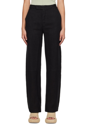 Eckhaus Latta Black Relaxed-Fit Trousers