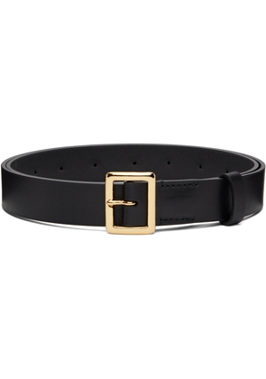 AURALEE Black Square Buckle Belt