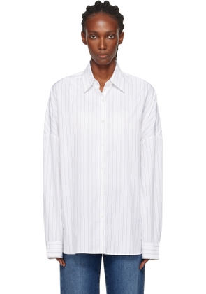 Dries Van Noten White Cotton Cocoon Shirt