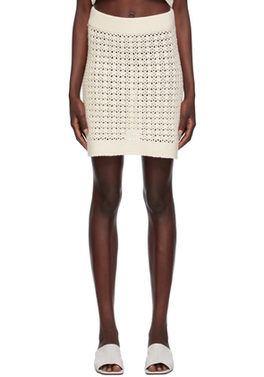 LESET Off-White Lucy Miniskirt