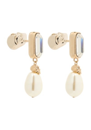 Skull crystal earrings