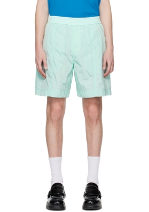 WOOYOUNGMI Blue Paneled Shorts