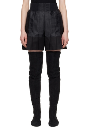 sacai Black Nylon Twill & Gabardine Shorts