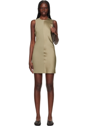 AMI Paris Taupe Straight Minidress