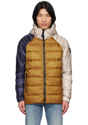 Canada Goose Blue & Tan Black Label Legacy Reversible Down Jacket