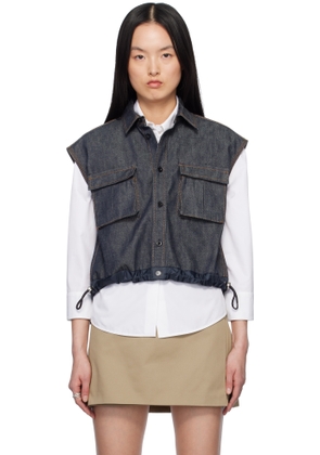 sacai Indigo Mix Denim Shirt