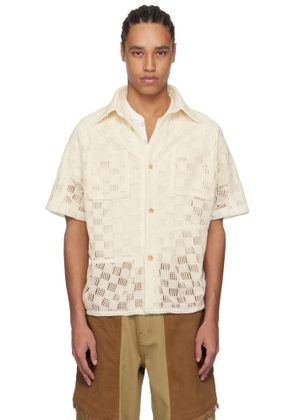 Andersson Bell Off-White Letto Knitted Shirt
