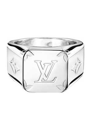 Monogram signet ring
