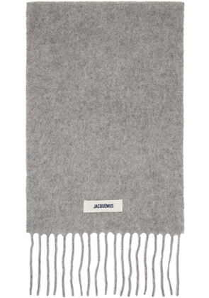 JACQUEMUS Gray 'The Carro' Scarf