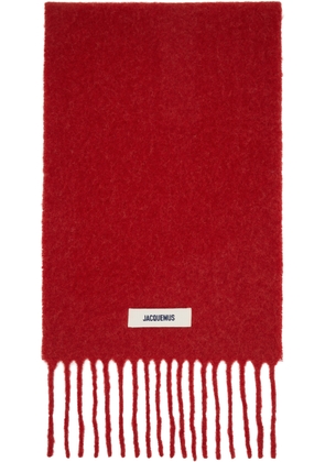 JACQUEMUS Red 'The Carro' Scarf