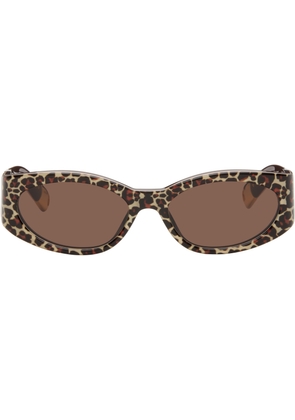 JACQUEMUS Brown 'The Ovalo' Sunglasses