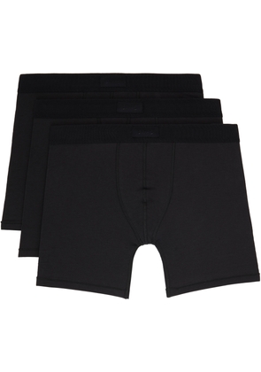 SKIMS Three-Pack Black SKIMS Cotton 5 Boxer Briefs