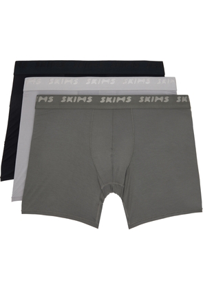 SKIMS Three-Pack Multicolor SKIMS Stretch 5 Boxer Briefs