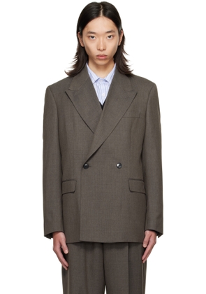 mfpen Taupe Double Breasted Blazer