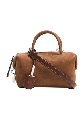 Holdall suede handbag