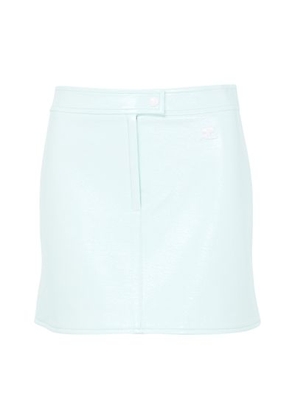 Reedition vinyl mini skirt