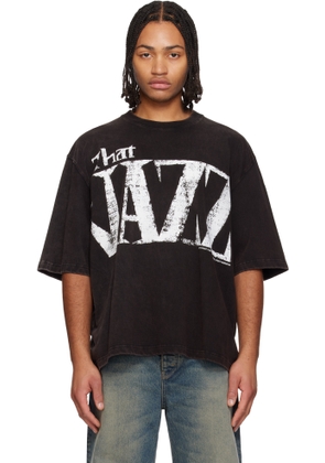 Solid Homme Black Jazz Typography T-shirt