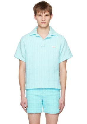 young n sang Blue Stripe Polo