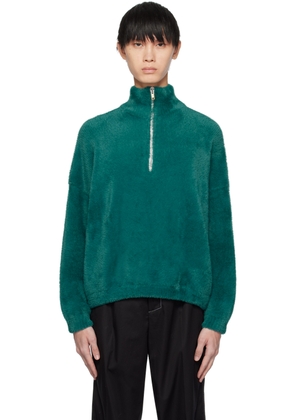 Bonsai Blue Half-Zip Sweater