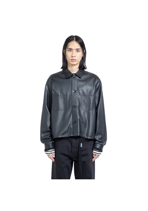 Juel Boxy overshirt in Leather