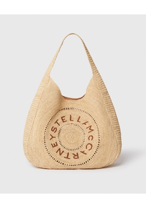 Stella McCartney - Logo Raffia Slouchy Large Tote Bag,