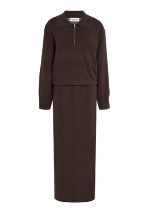 Brandon Maxwell The Sabine Polo Knit Maxi Dress - Moda Operandi