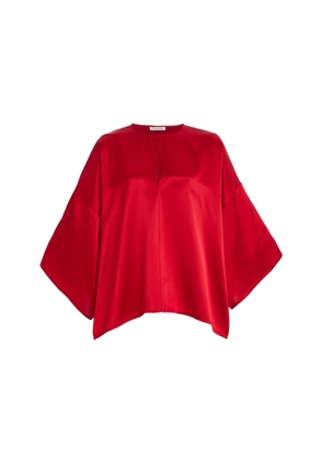 By Malene Birger Cicie Oversized Satin Top - Moda Operandi