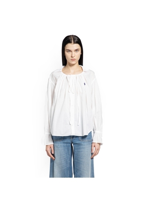 Tie-Neck Cotton Poplin Top