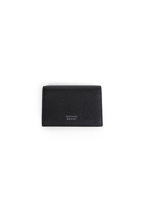 Small Grain Leather Folding Cardholder