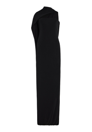 Cult Gaia Corsica Draped Cape Jersey Maxi Dress - Moda Operandi