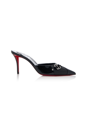 Christian Louboutin CL in 90s 80mm Patent Leather Mules - Moda Operandi