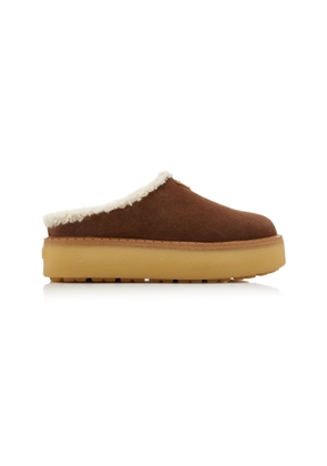 Prada Shearling Platform Mules - Moda Operandi