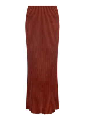 Gabriela Hearst Krause Ribbed Virgin-Wool Maxi Skirt - Moda Operandi