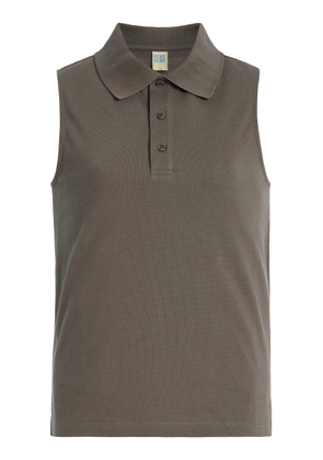 Flore Flore Lauren Cotton Polo Tank Top - Moda Operandi