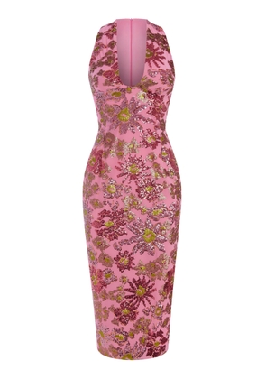 Rasario Embellished Chiffon Midi Dress - Moda Operandi