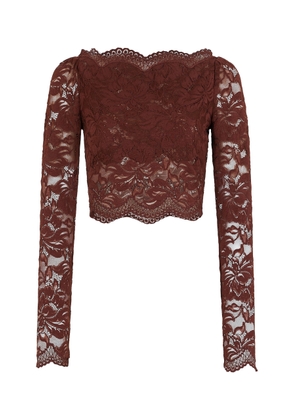 Rabanne Floral Lace Cropped Top - Moda Operandi