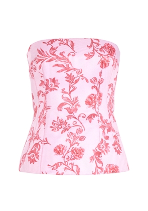 Emilia Wickstead Kerina Floral Strapless Top - Moda Operandi