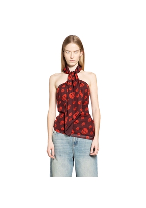 Skull Print Halterneck Top