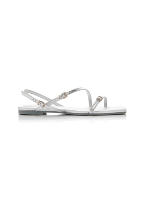 SIMKHAI Carey Metallic Leather Sandals - Moda Operandi