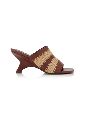 SIMKHAI Shadow Raffia Sandals - Moda Operandi