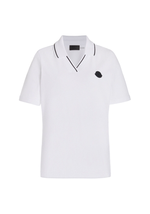 Moncler Cotton-Pique Polo Shirt - Moda Operandi