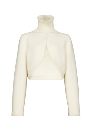 ALAÏA Cut-Out Cashmere-Blend Jumper - Moda Operandi
