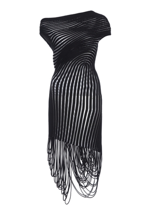 Ferragamo Embroidered Sheer Midi Dress - Moda Operandi
