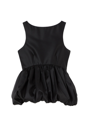 Róhe Voluminous Wool Peplum Top - Moda Operandi