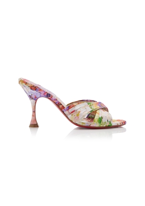 Christian Louboutin Nicol Is Back 85mm Crepe Satin Sandals - Moda Operandi