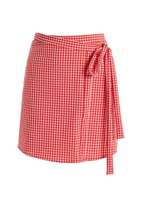 JUILLET SWIMWEAR The Wrap Plaid Skirt  - Moda Operandi
