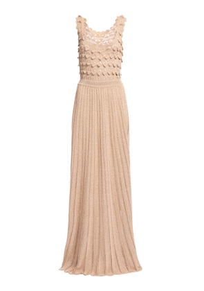 Elie Saab Crocheted Lurex Maxi Dress - Moda Operandi
