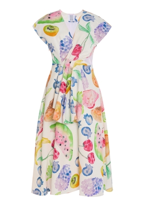 Rosie Assoulin Swept Away Wrap Cotton Dress - Moda Operandi