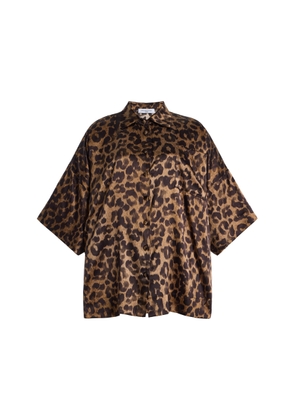 FRANÇOISE Zaoua Leopard Silk Shirt - Moda Operandi