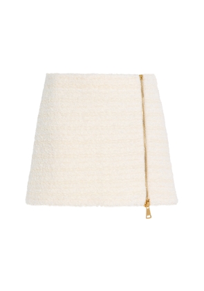 Balmain Zipped Tweed Mini Skirt - Moda Operandi